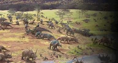 il était une fois de paisibles dinosaures...