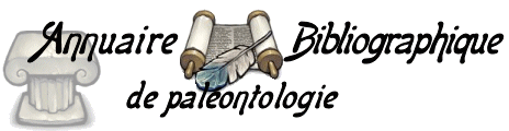 Annuaire bibliographique de palontologie